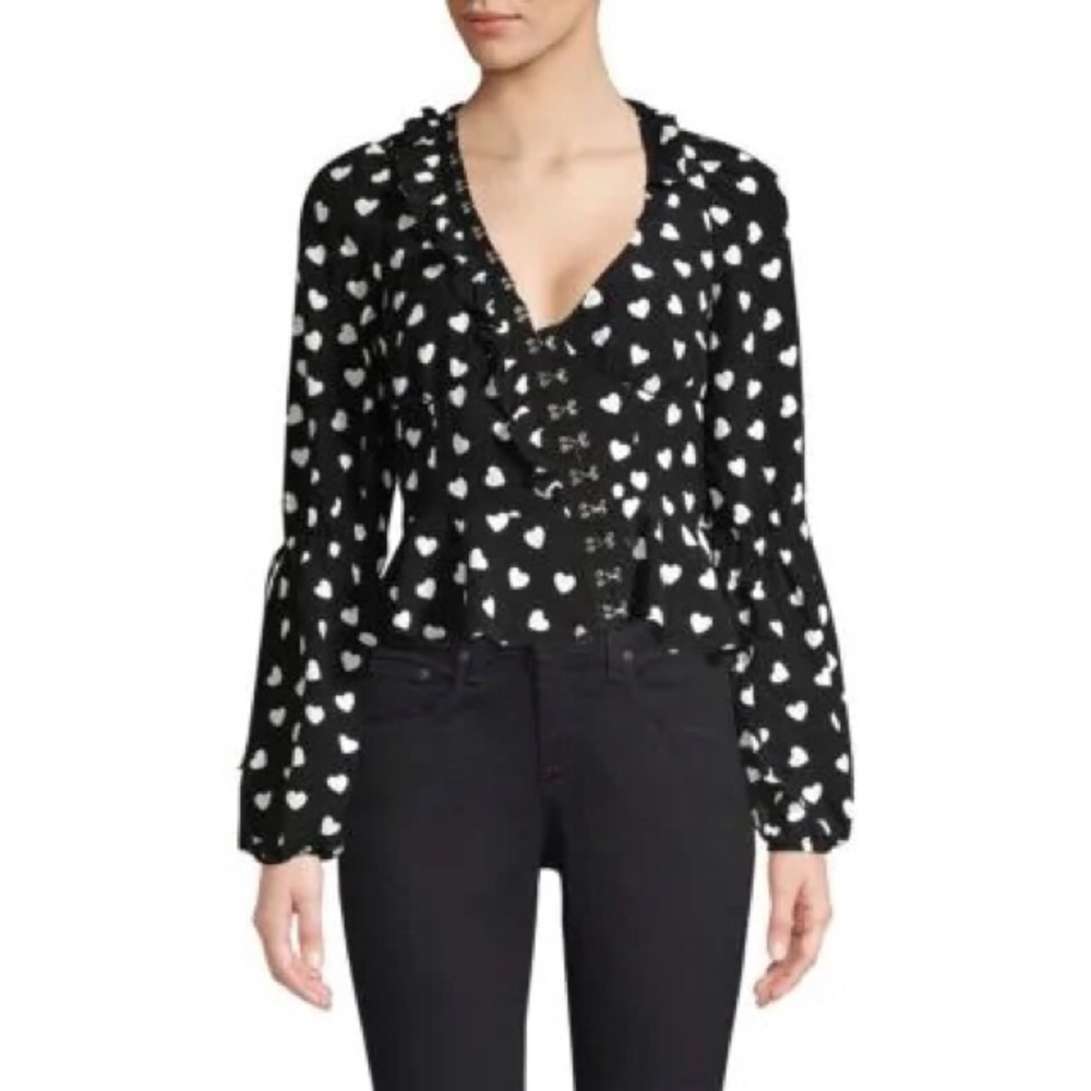 For Love & Lemons Willow Heart Top